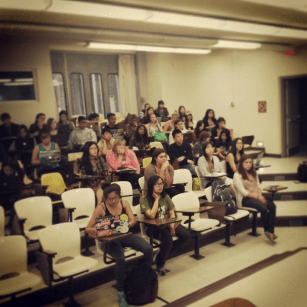 UCSD students in classroom