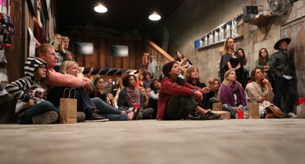 People sitting together on the floor