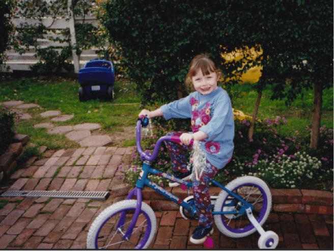 Toddler riding bike