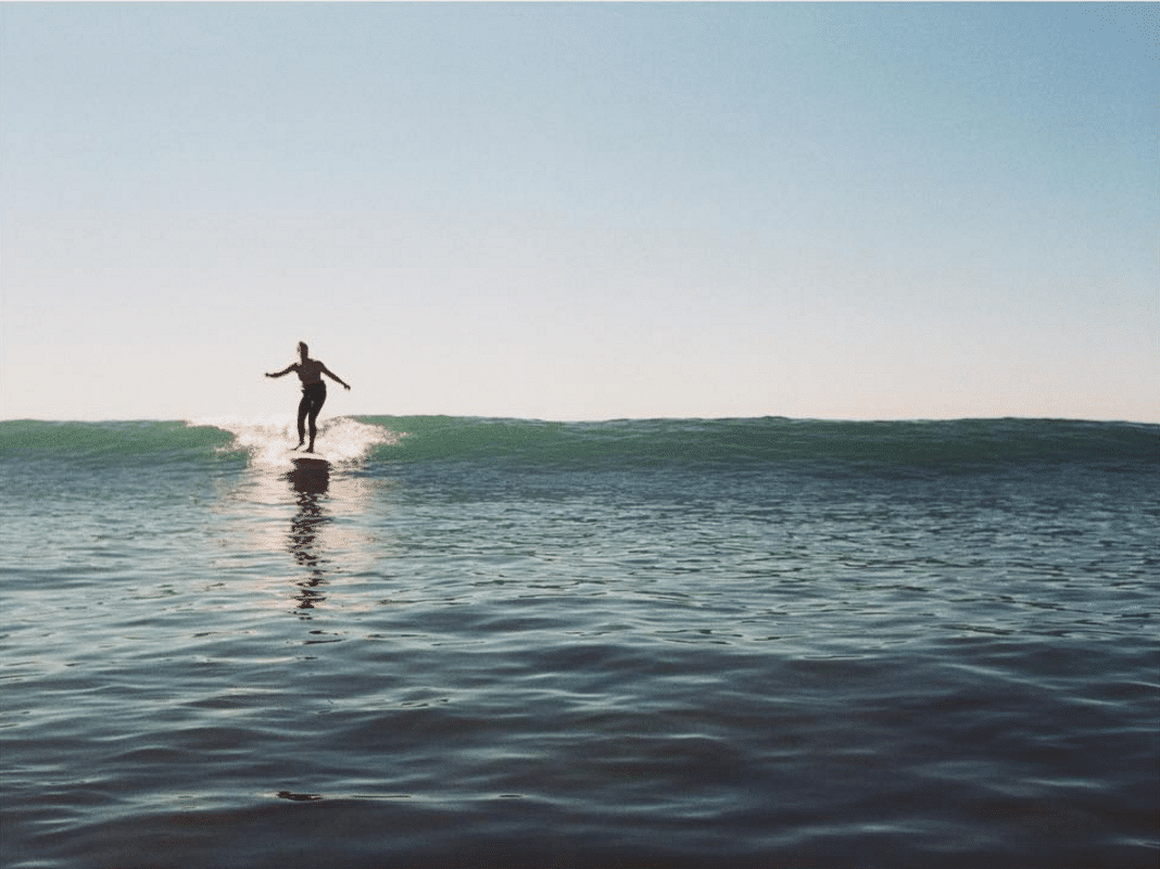 Person surfing